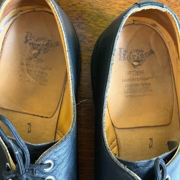 Vintage 90s DR MARTENS Shoes STEEL TOE 9875 Oxfords Made in ENGLAND UK 12 main image 2